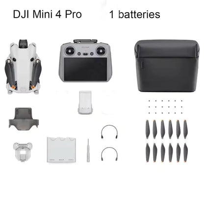 DJI Mini 4 Pro All-in-One Professional Mini Drone HD Remote Control Drone Toy Drone with Brushless Motor LED Backlight Flight