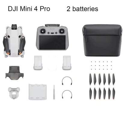 DJI Mini 4 Pro All-in-One Professional Mini Drone HD Remote Control Drone Toy Drone with Brushless Motor LED Backlight Flight