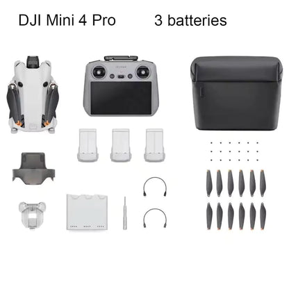 DJI Mini 4 Pro All-in-One Professional Mini Drone HD Remote Control Drone Toy Drone with Brushless Motor LED Backlight Flight