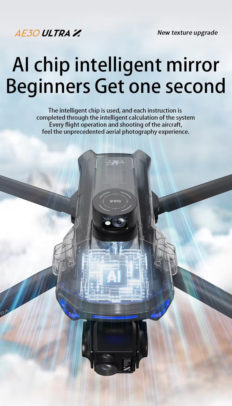 Photographer Drone with Tri-axis Brushless Universal Frame Laser Obstacle Avoidance TF-AE30