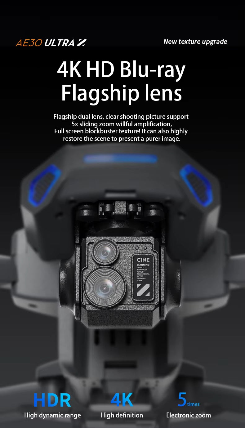 Photographer Drone with Tri-axis Brushless Universal Frame Laser Obstacle Avoidance TF-AE30