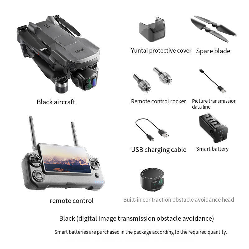 Photographer Drone with Tri-axis Brushless Universal Frame + Digital Image Transmission + Laser Obstacle Avoidance TF-C82