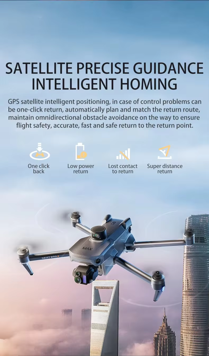 Photographer Drone with Tri-axis Brushless Universal Frame + Digital Image Transmission + Laser Obstacle Avoidance TF-C82